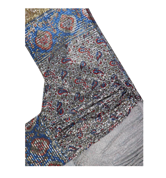 Silver Paisley Haut Blouse