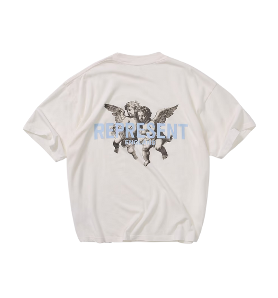 Flat White Represent Legacy Cherubs T-Shirt