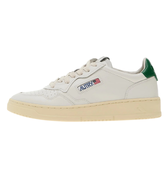 White/Mountain Green Medalist Low Man Leather/Leather