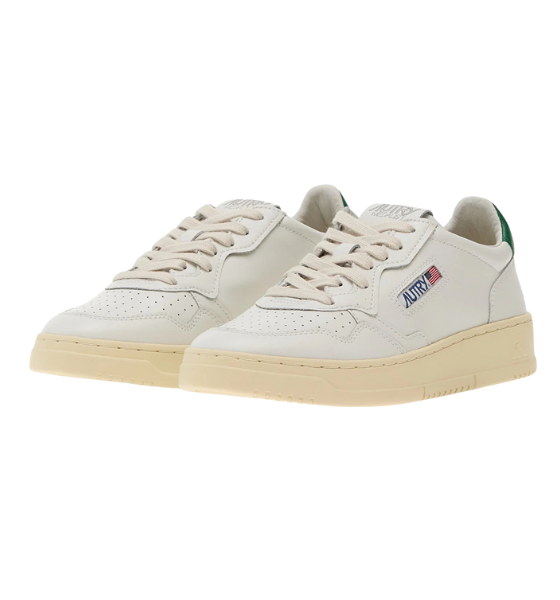 White/Mountain Green Medalist Low Man Leather/Leather