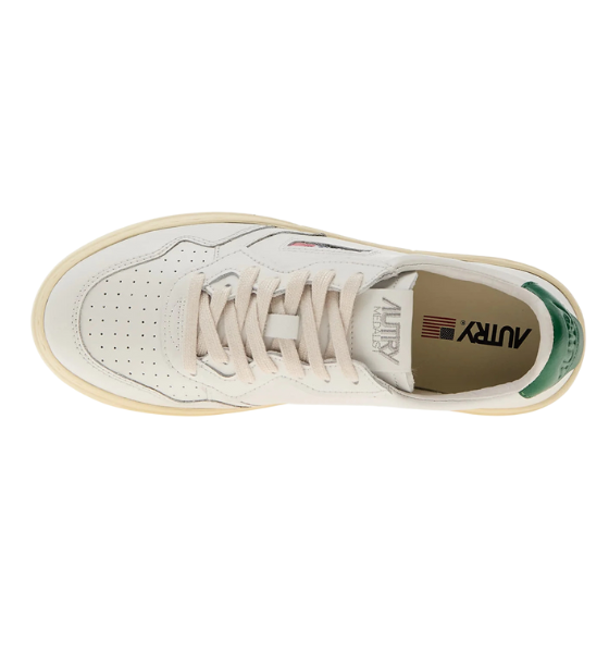 White/Mountain Green Medalist Low Man Leather/Leather