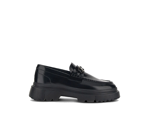 H629 Black Loafers