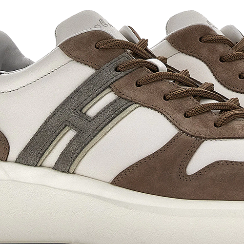 H580 Brown White Grey Sneakers