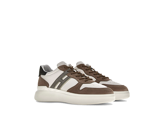 H580 Brown White Grey Sneakers
