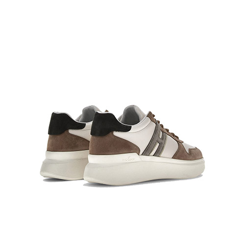 H580 Brown White Grey Sneakers
