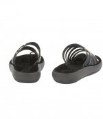 ANCIENR GREEK SANDALS BLACK LEATHER SANDALS WITH GOLD STUDS