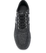 HOGAN INTERACTIVE LAVOR.H SPEZZATA + RICAMO BLACK GLITTER