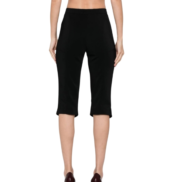 Black Pierced Capri Pant