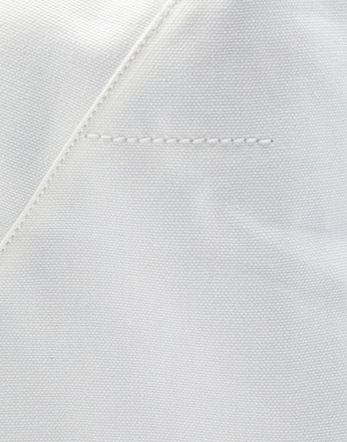 Black Logo Printed White Japanese Bag