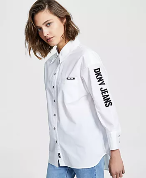 Black Logo White Shirt