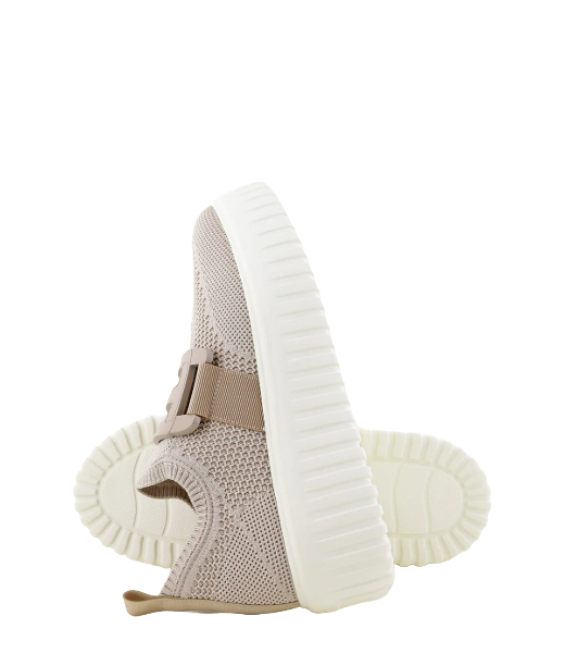 H-Stripes Knit Beige Sneaker