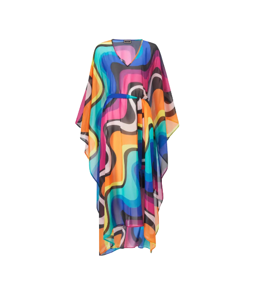 Rainbow Cover Up Caftan Maxi Dress