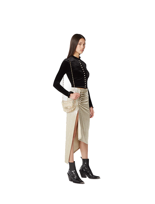 Siver/Gold Jupe Knit Skirt