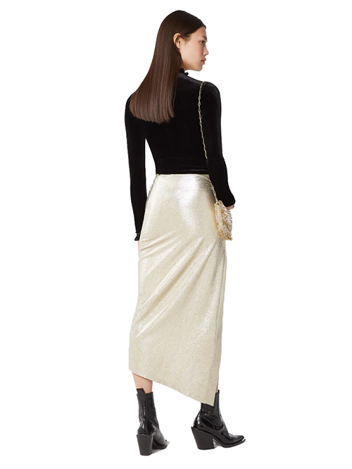Siver/Gold Jupe Knit Skirt