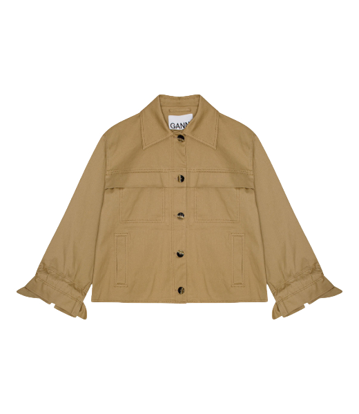 Herringbone Convas Tiger Eye Jacket
