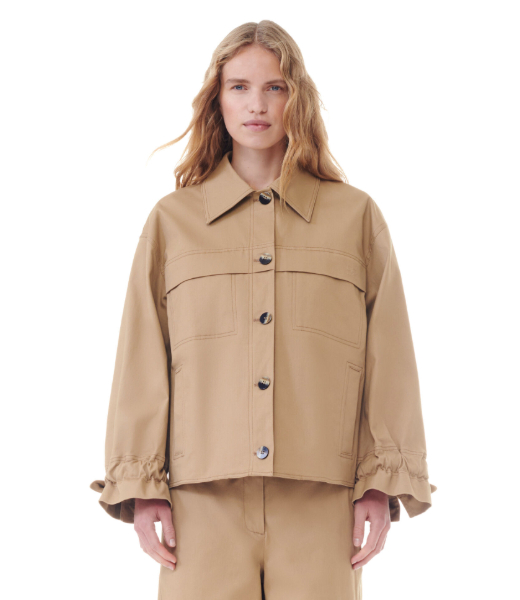 Herringbone Convas Tiger Eye Jacket