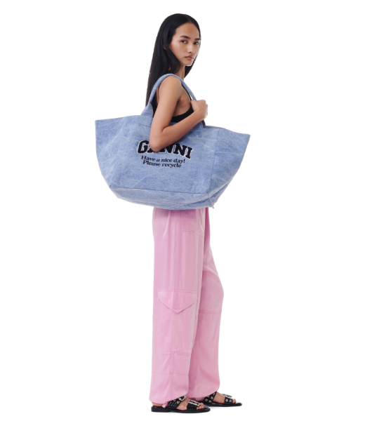 Shopper XXL Washed Denim Shoping Bag