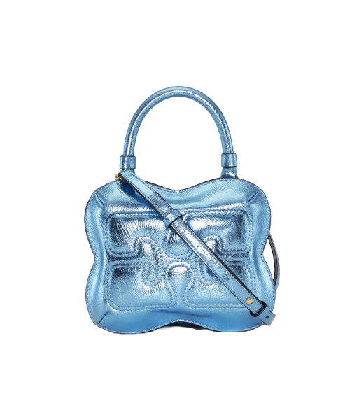 Butterfly Blue Curacao Metallic Small Crossbody Bag