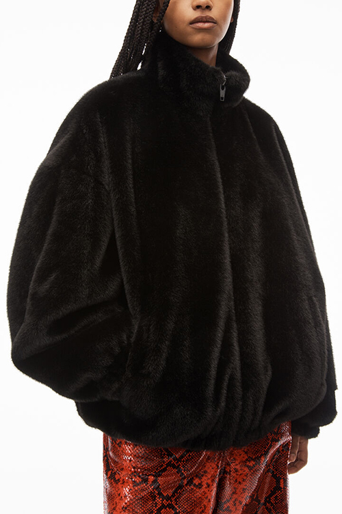 Black Track Jacket With Metal Plate Trim