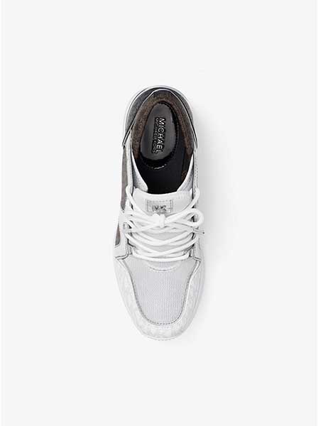 MICHAEL MICHAEL KORS MINI MK LOGO PVC LUX LIV TRAINER