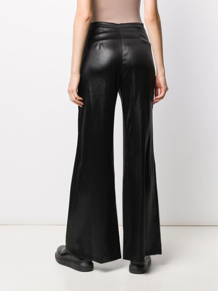 ALEXANDER WANG WET SHINE WASH & CO BLACK PANTS