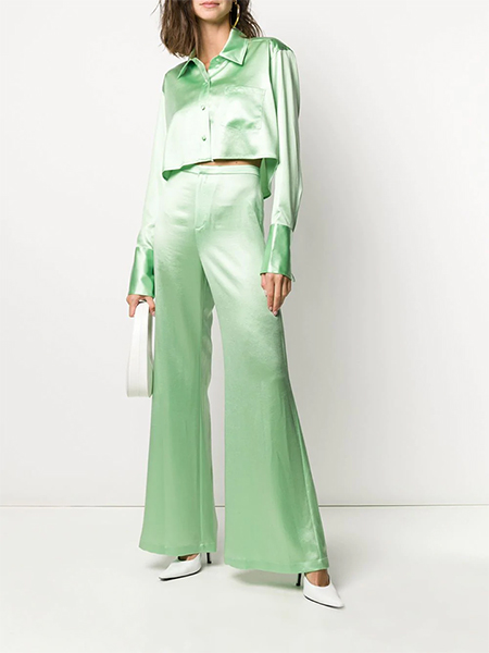 ALEXANDER WANG WET MINT SHINE WASH & GO PANTS
