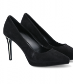 DKNY LEXI-HIGH PUMP 100 BLACK SUEDE