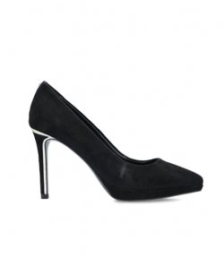 DKNY LEXI-HIGH PUMP 100 BLACK SUEDE