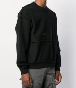 HELIOT EMIL DECONSTRUCTED CREWNECK w.EMBROIDERY