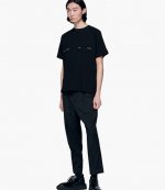 HELIOT EMIL TEXTURED FABRIC T-SHIRT w.PRINT