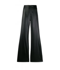 ALEXANDER WANG WET SHINE WASH & CO BLACK PANTS