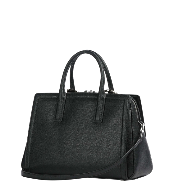 Black Leather Laila Md Satchel
