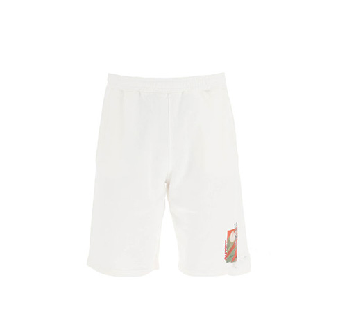 Knitted Cotton Off White Trousers