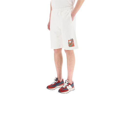 Knitted Cotton Off White Trousers