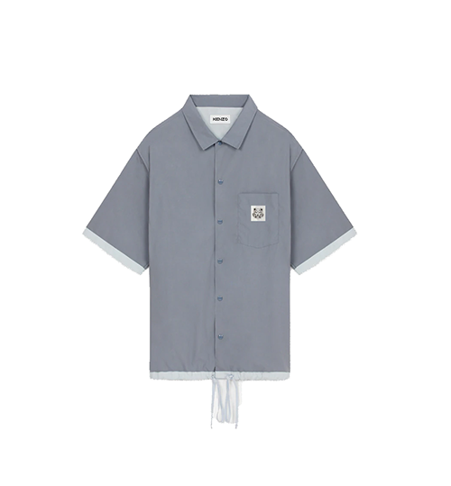 Woven Cotton Light Blue Shirt
