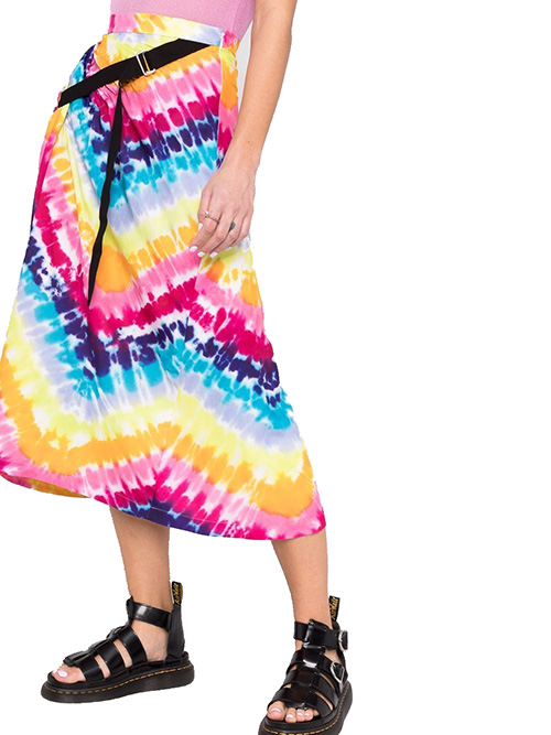 Woven Synthetic Skirt