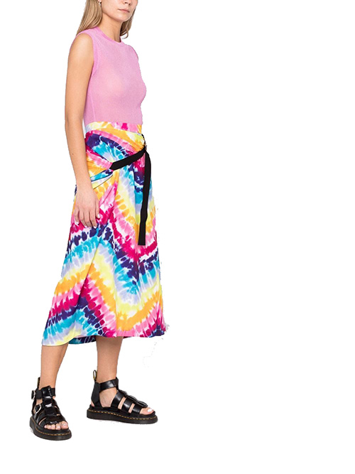Woven Synthetic Skirt