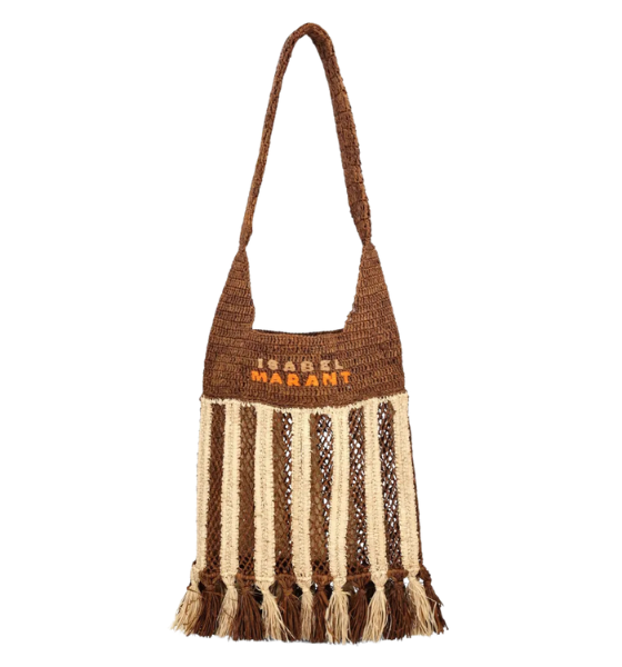 Natural/Brown Praia Small Shoulder Bag