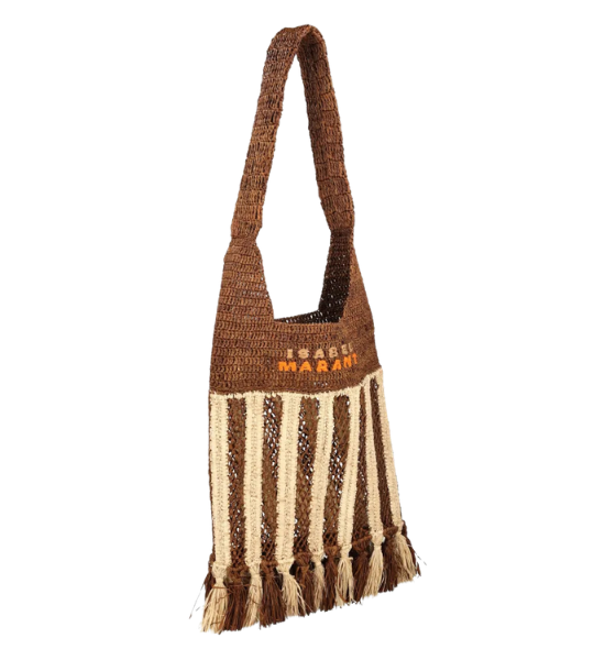 Natural/Brown Praia Small Shoulder Bag