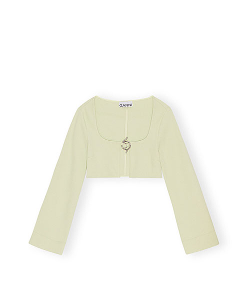 Lilly Green Cropped Blouse
