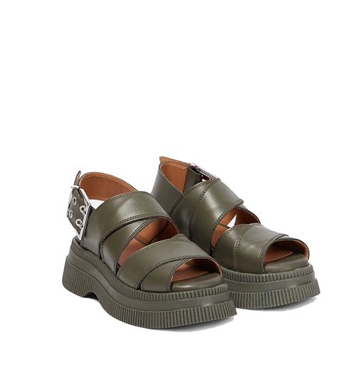 Creepers Chunky Buckle Sandal Tonal