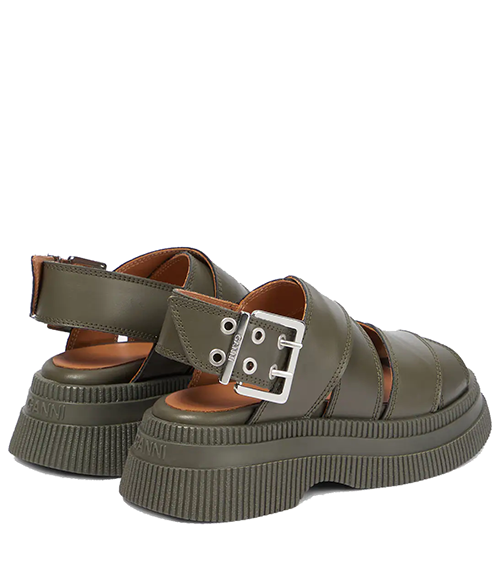 Creepers Chunky Buckle Sandal Tonal