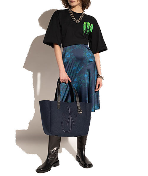 JWA Slime Logo Oversized Black Green T-Shirt