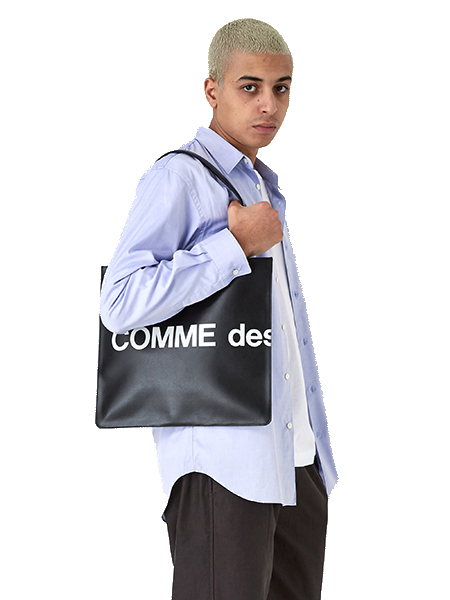Black Huge Logo Tote