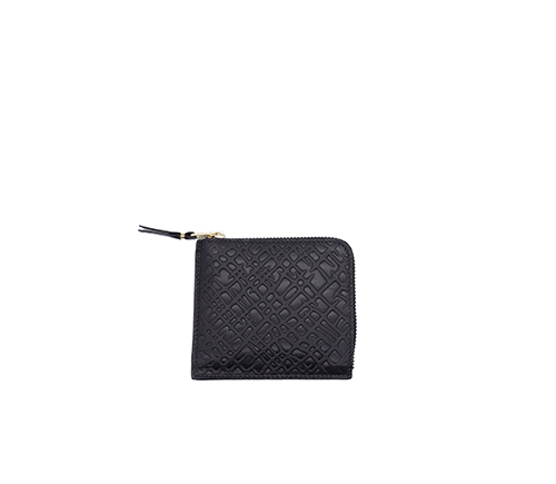 Black Embossed Roots Wallet