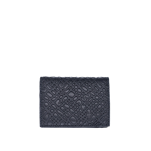 Black Embossed Roots Wallet
