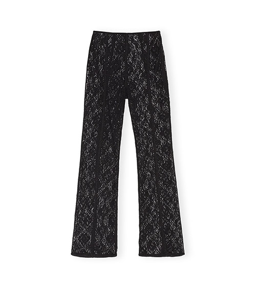 Cotton Lace Flared Pants