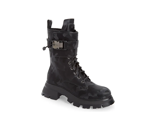 Sava Combat Shiny Camo Black Boots