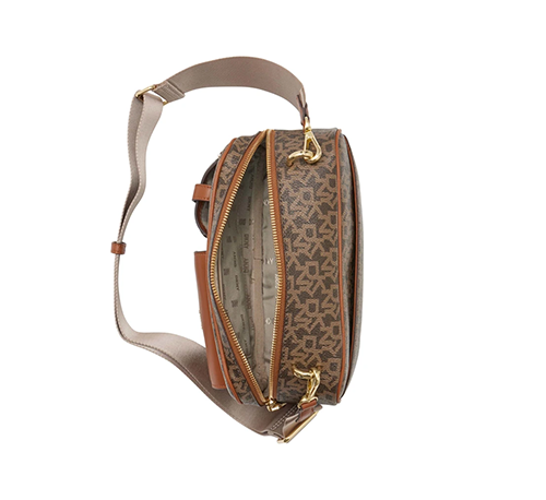 Zyon Mocha Caramel Logo Camera Bag