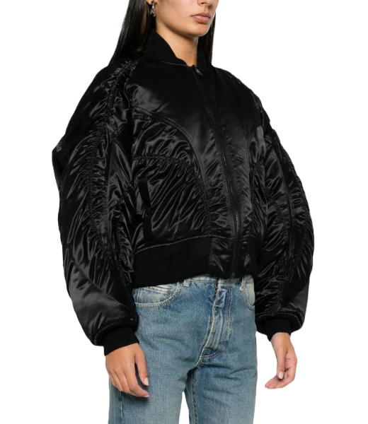 Black Shiny Bomber